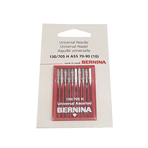 Aiguilles 130/705H HONEYSEW Bernina 0025077102 lot de 5 pour éviter les points sautés sur machine