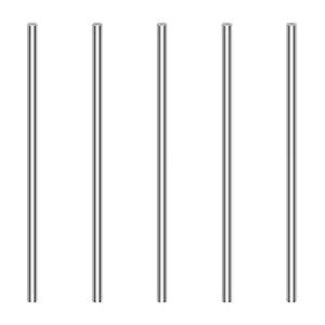 Auniwaig 5pcs Round Steel Rod 3mm Diameter for 100 mm Length HSS, Lathe Bar Stock Tool for Shaft Gear Drill Lathes Boring Machine Turning Miniature Axle, Cylindrical Pin DIY Craft Tool
