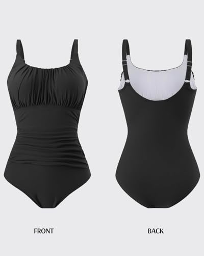 Badeanzug-Damen-Bauchweg-Einteiliger-Strandmode-Hoch-Taillierte-Monokini-Badeanzuege-fuer-Frauen-Bademode-Swimsuit - Sparfuchs24.io - Preisvergleich & Top Angebote Online