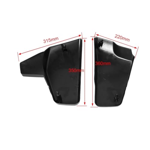 Caches Latéraux De Batterie Moto Solution Fixations Cassées Shadow VT600 VLX600 Noir