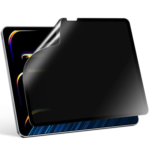 PYS Privacy Screen Protector for iPad Pro 13 Inch M4 2024, Nano Detachable 30-Degree Privacy Filter, Reusable & Removable, Matte Finish Anti-Glare, Anti-Scratch, Easy Installation