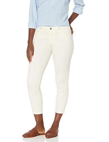 AG Adriano Goldschmied Women's Prima MID-Rise Cigarette Leg Skinny FIT Crop Pant, Ivory DUST, 23