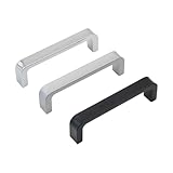 Zinc Alloy Industrial Machinery Automation Equipment Cabinet Door Handle with 100mm Hole Spacing 1Pcs(Matte)