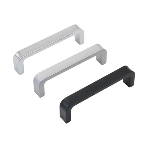 Zinc Alloy Industrial Machinery Automation Equipment Cabinet Door Handle with 100mm Hole Spacing 1Pcs(Matte)