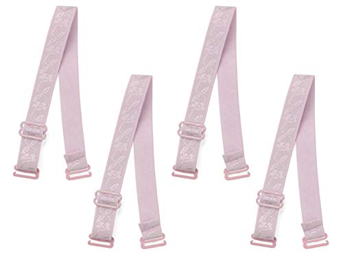 Image of uxcell 2 Pair 10 /12 /15 /18 /20mm Width Stretchable Shoulder Bra Straps Adjustable Elastic Straps for Women