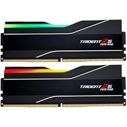 G.SKILL Trident Z5 Neo RGB Series (AMD Expo) DDR5 RAM 48 GB (2 x 24 GB) 6400MT/s CL32-39-39-102 1.35 V Memoria de computadora de escritorio UDIMM - Negro mate (F5-6400J3239F24GX2-TZ5NR)