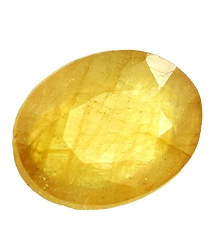 7.25 Ratti Natural AA++ Quality Pukhraj Yellow Sapphire Certified Original Loose Gemstone (Astrological Purpose)-image-46