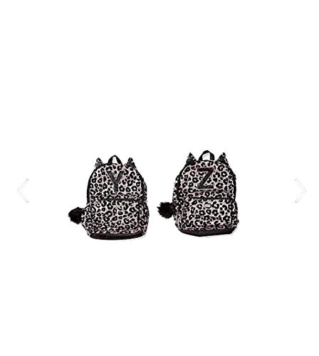 cheetah initial sequin backpack