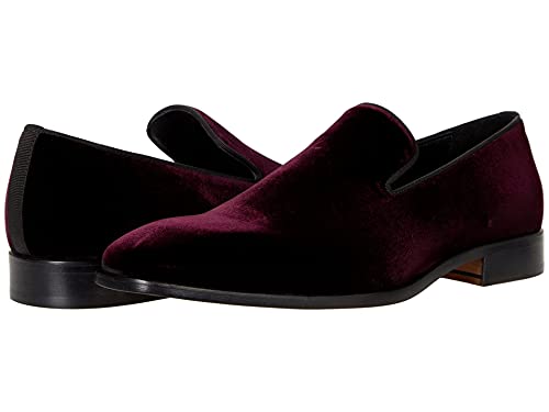 Massimo Matteo Italian Velvet Slip-On Burgundy 11 D (M)