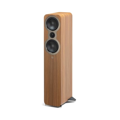 Q Acoustics 3050c Oak Floor Speaker (Price Listed is for 1 Piece, For a Full Pair Order 2 Pieces) Stereo Speaker for Surround Sound Home Theater