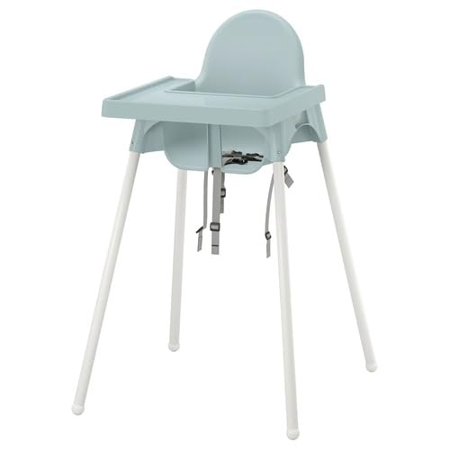 Amazon | IKEA イケア ハイチェア トレイ付き グレーブルー/ホワイト