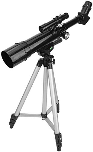 望遠鏡 天体屈折望遠鏡 50mm 子供用口径屈折望遠鏡 屈折接眼レンズ 接眼レンズ三脚 360mm焦点距離 子供 初心者向け