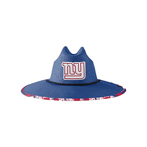 Image of FOCO Men's NCAA College Team Logo Floral Straw Sun Hat