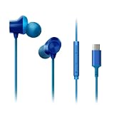 Panasonic ErgoFit Wired Earbuds, in-Ear Headphones with Microphone and Call Controller, Ergonomic Custom-Fit Earpieces (S/M/L), USB-C Compatible - RP-TCM325-A (Blue)