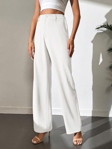 Image of Elendra Women Lycra - Bootcut Trousers Pant Wide Leg