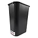Rubbermaid Commercial 2957 10-Gallon Deskside Large Trash Can, Rectangular, 11" Width x 15-1/4" Depth x 19-7/8" Height, Black
