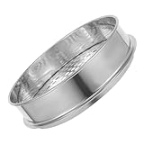 Tofficu Gartensieb mit Rundloch Leichtes Edelstahl Bodensieb für Präzises Sieben von Erde Kompost...