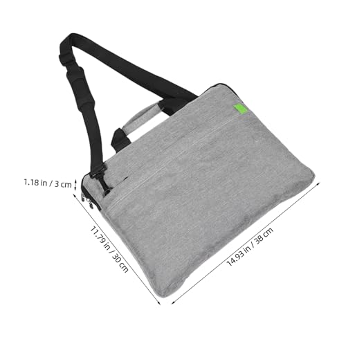 DOITOOL Large Capacity Package Tote Bag Bag Crossbody Business Purse Business Tote for Women Shoulder Handbag Women's Work Purse Grey Polyester Cotton2