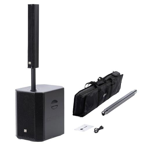 EXOTON S-1503 Line Array Column DJ System with 15' Powered Subwoofer - 2000W, 125dB SPL,Portable PA...