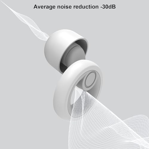 Image of Jayine Ear Plugs for Noise Cancelling Ear Protection EarPlugs for Sleep,Concerts,Work,Study,8 Size Eartips with Small Box,Perfect -30dB Silicone Earplugs for Noise Reduction