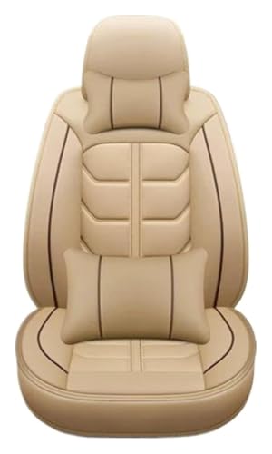 Housse de siège de voiture Voiture-Style beige avec oreiller ergonomique inclus