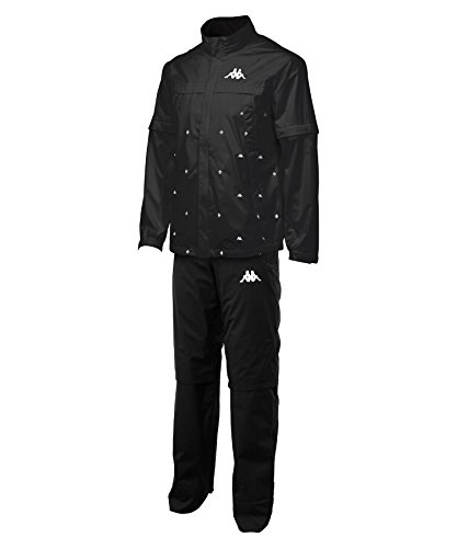 [カッパゴルフ] 身頃プリントレインスーツ KG412RA02 BK M