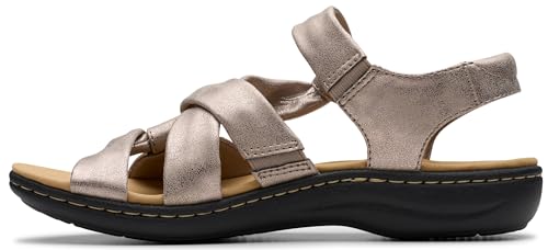 Clarks Clarks Women's Laurieann Bell Sandal, Taupe Metallic, 9