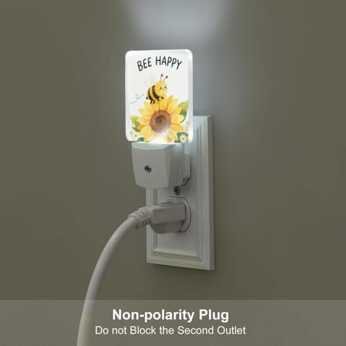 Image of Sunflowers Happy Spring LED Plug-in Night Lamp Set of 2 for Corridors