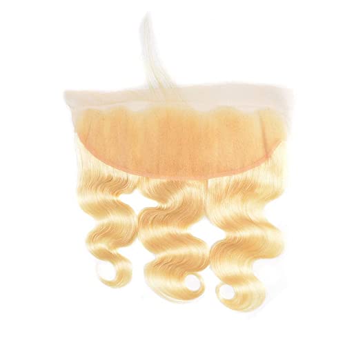 613 Frontal 13x4 Transparent Lace Frontal Closure Body Wave Blonde 12A 100% Blonde Virgin Remy Human Hair for Women #613 Lace Honey Blonde 14 Inch - Image 2