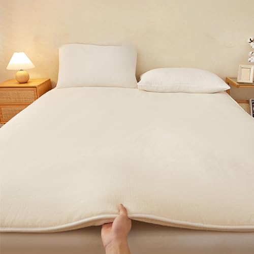 Tragbare faltbare Matratze, weiche Baumwoll-Futonunterlage mit flauschiger Unterstützung, ideal für