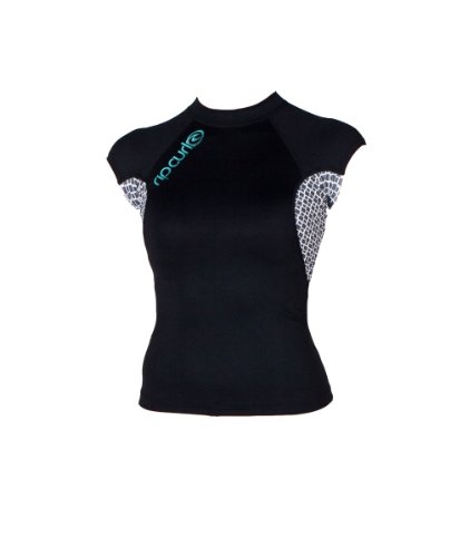 Rip Curl Mujer Anita Surf Cap Rashguard con costuras planas antirozaduras y ajuste ergonómico