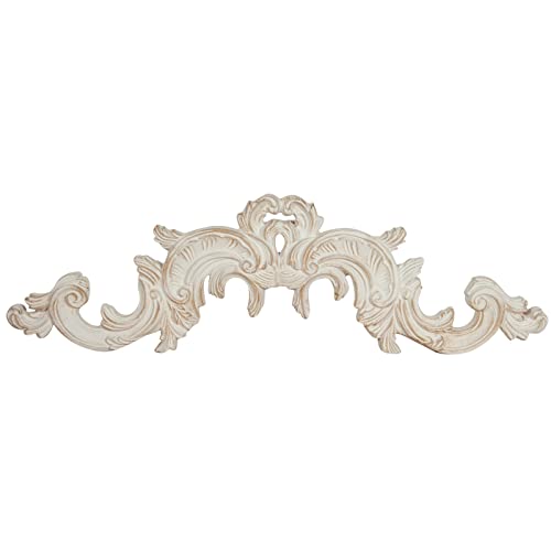 Biscottini Fregio Legno 92x28 cm Made in Italy | Fregi per mobili e pareti | Fregi in Legno Decorativi per mobili e pareti con Finitura Anticata