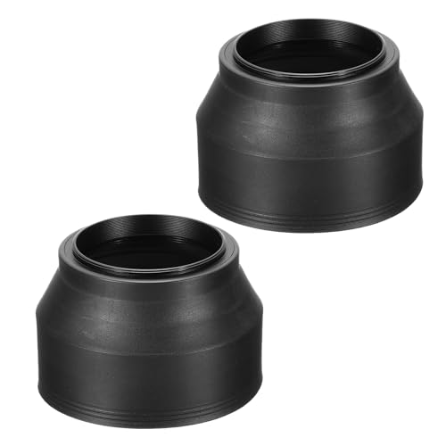 Capuchón para lente de cámara PATIKIL de 49 mm, 2 piezas, protector plegable de goma, bloquea la luz solar excesiva y reduce los reflejos para mejorar la fotografía con cámaras Nikon, Fujifilm, Pentax y Leica miniatura 1