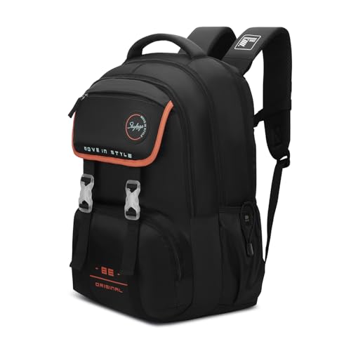 Image of Skybags Sizzler Pro 39L Casual Backpack for Boys & Girls with 3 Compartments & Adjustable Strap | Insulated Tiffin Pouch | Rain Cover | Aer-Zone Back Panel | Perfect for School & Travel - Unisex