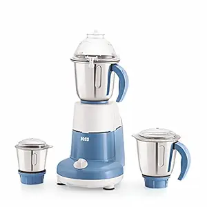 BOSS Excel Pro Mixer Grinder, 750 W, 3 Jars, (Blue)