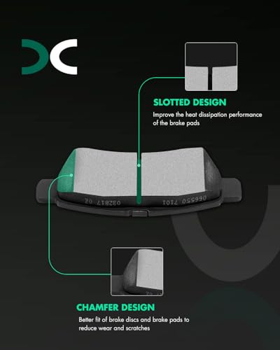 Image of SCITOO Front Rear Brake Pads and Rotors Kits Fit For Nissan Frontier 2005-2019,For Nissan Xterra 2005-2015,For Suzuki Equator 2009-2012