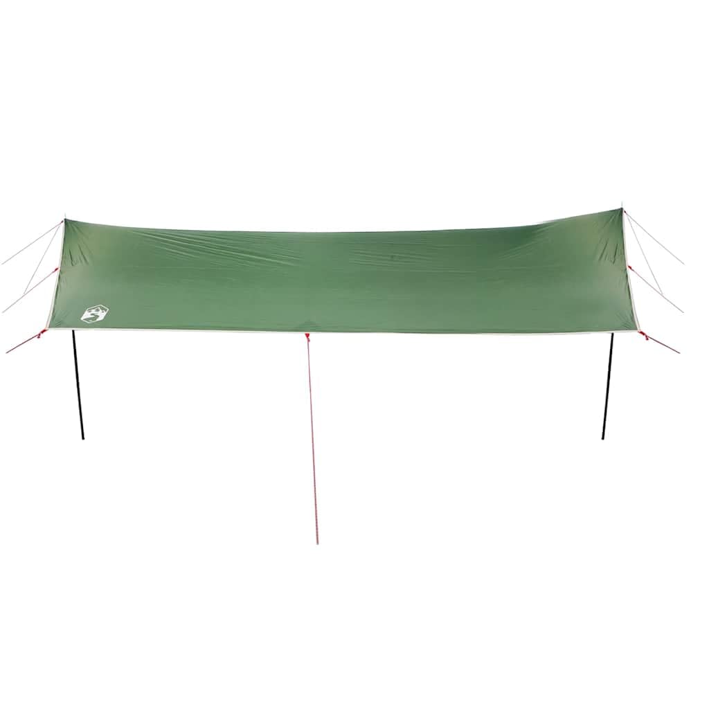 Telone da campeggio verde 460 x 305 x 210 cm impermeabile, telo per tenda protezione solare per esterno, campeggio, escursionismo, amaca 94688