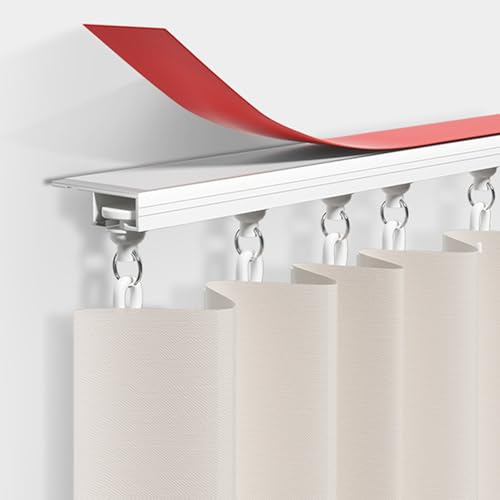 Tringle à rideau auto-adhésive sans perceuse 4,5m pour rail de plafond - 2