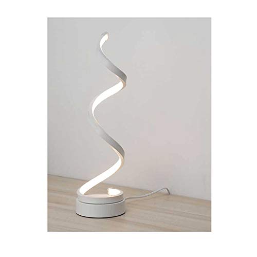 Preisvergleich Produktbild DIAOD Vertikale Spirale dimmbare Tischlampe, Gebogene Schreibtischlampe, modernes minimalistisches Beleuchtungsdesign, Licht mit Mehreren Farbtemperaturen
