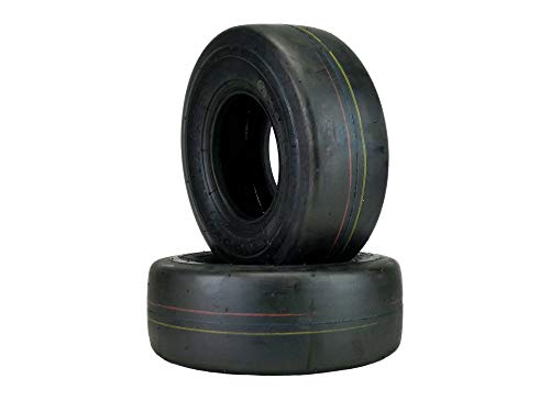 MowerPartsGroup (2) Puncture Resistant 11x4.00-5 Smooth Tires with Liner Gravely Toro Scag Hustler