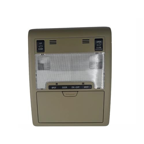 Luz interior de faro para techo de Land Cruiser 2008-2018 con interruptor beige oscuro