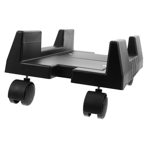 Soporte para torre de computadora HOMSFOU, soporte móvil para CPU con ruedas, carrito para torre de escritorio miniatura 1