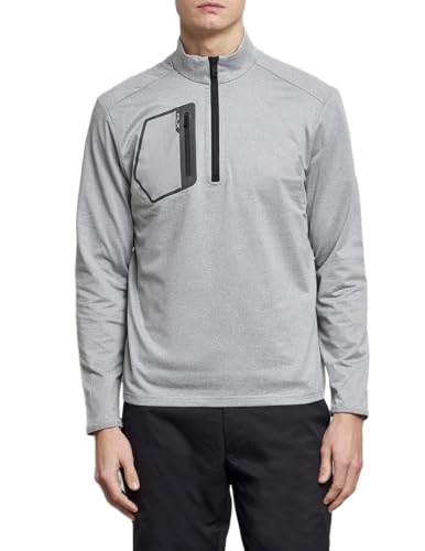 Ralph Lauren RLX Men's Driver Luxury Half Zip Pullover, Andover Heather, Medium