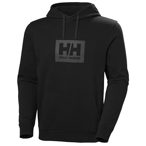 Helly Hansen Para Hombre. 54526 Sudadera Box Negro (L), Casual, Deportivo, AlgodóN