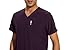 COZYFIT Men Scrubs Set — Stretch V-Neck Scrub Top & Jogger Pant with 8 Pockets, Yoga Waistband, Anti-Wrinkle - Dark Purple, XL