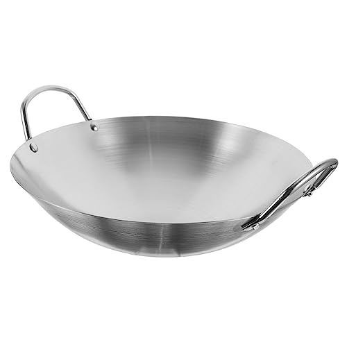 Wok para uso doméstico de acero inoxidable
