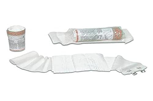 Gima - Hemocontrol Venda Antihemorrágica, Venda Elástica para Heridas y Pequeños Sangrados, Medidas 4,5 m x 10 cm, con Almohadilla de 10 x 10 cm y 2 clips, 1 pieza.