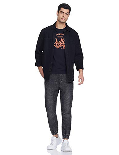 Image of Spykar Men's Cotton Slim Fit T-Shirt