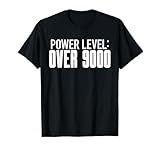 Power Level Over 9000 - Fun Cool Meme Workout Weight Lifting T-Shirt