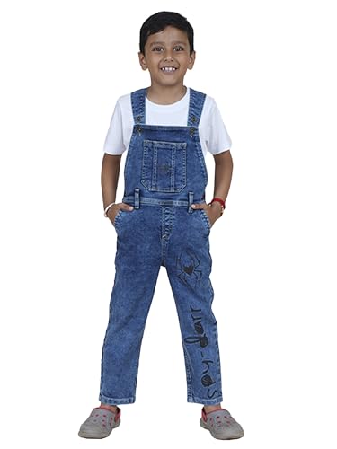 Image of KiddoPanti Boys Denim Dungaree Pant